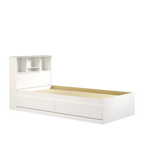 Buy Mainstays Mates Storage Bed with Bookcase Headboard, Twin, Soft ...
