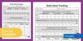 Printable IEP Template for Goal Tracking | Twinkl USA
