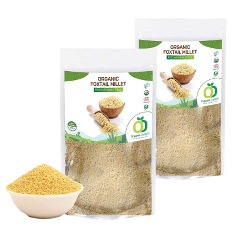 Organic Delight Foxtail Millet/Thinai Rich in Fiber/Natural Kakum/Kang ...