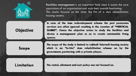 FACILTIES MANAGEMENT PLAN OF A HOUSING SOCIETY | CEPT - Portfolio