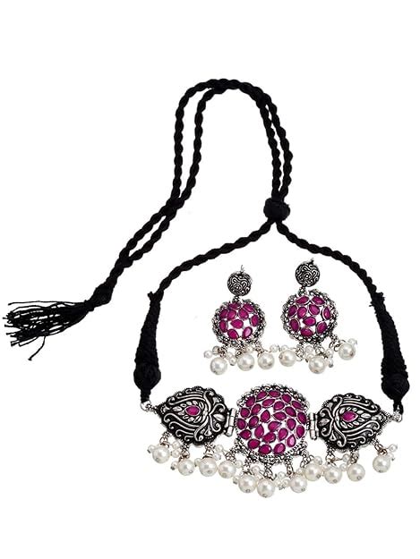 Shining Diva Fashion Latest Stylish Traditional Oxidised Silver ...