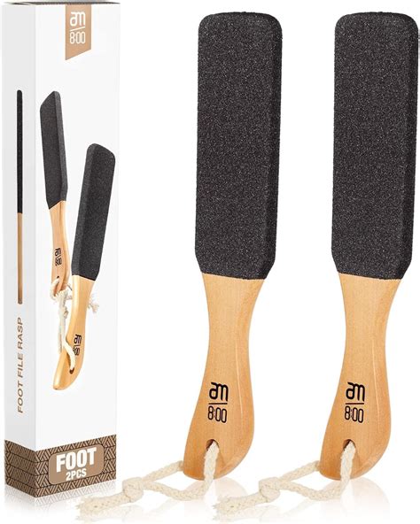 Amazon.com: Pumice Stone Foot File (2-Pack), Wooden Handle Foot Scrubber & Callus Remover for ...