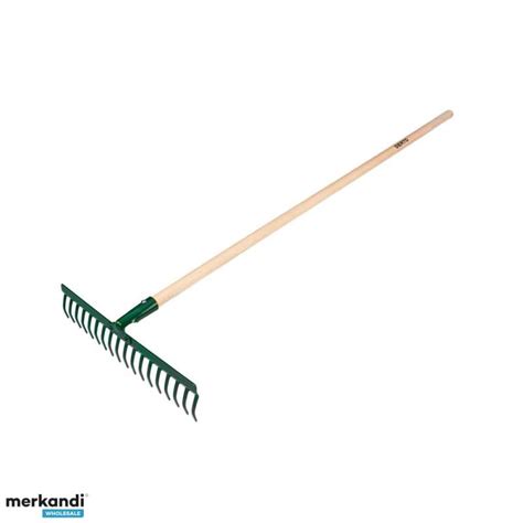 Universal rakes. 18 teeth. Riveted head. Wooden handle - Poland, New ...