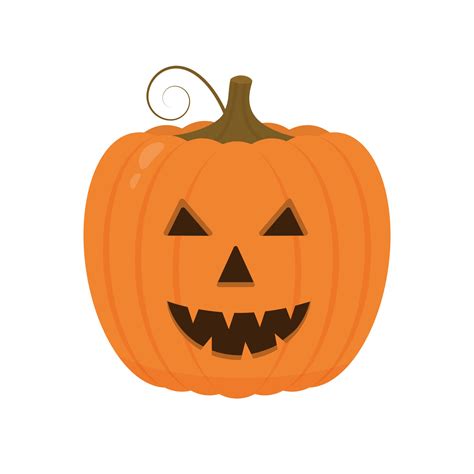 Laughing Halloween Pumpkin icon isolated on white. Cute cartoon Jack-o ...