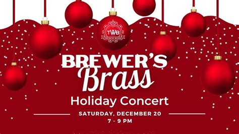 Brewers Brass Holiday Concert, TWB Co-operative Brewing, Kitchener, 20 ...