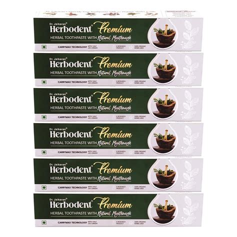 Buy Herbodent Premium Gingivitis Prevention Toothpaste-100G Pack Of 6|A ...