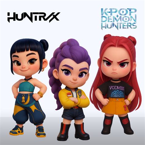 🐦 Huntrix chibi- kpop demon hunters・ STL File for 3D printing・Cults