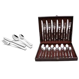 SHAPES Artic Premium Silver Stainless Steel Cutlery Set - 24 Pieces ...