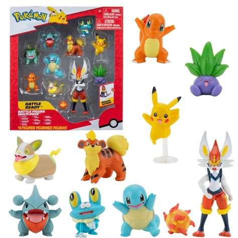 Buy Pokemon Figures Set 10 Pieces - 5-11 cm Pokémon Figures - Cinderace ...