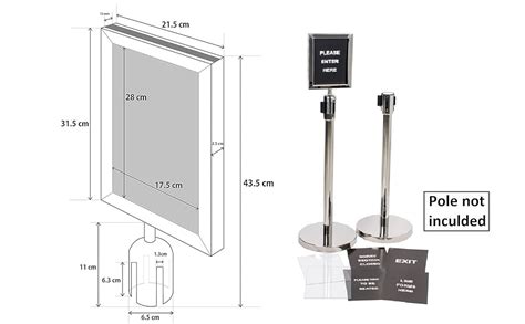 Dolphy Crowd Control Stanchion Sign Holder : Amazon.in: Office Products