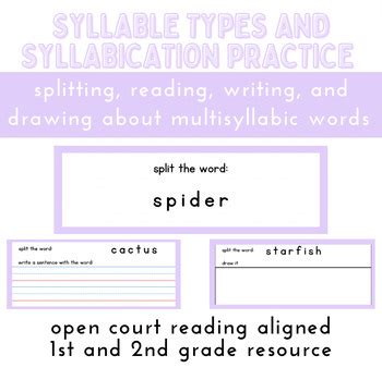 Image result for Splitting Syllables Practice
