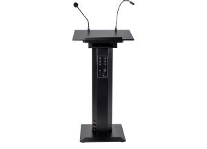 TECHCART Audio Podium Lectern Lecture Stand with Built-n Reading Light ...