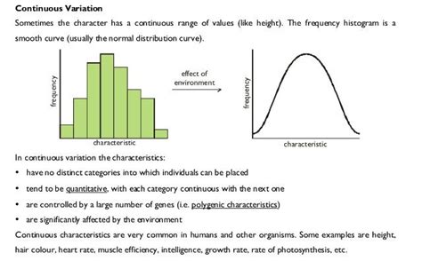 Image result for Continuous Variation Examples in Humans