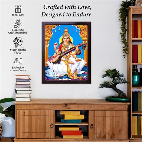 Handicraft Store Goddess Maa Saraswati With Her Saraswati Veena And ...