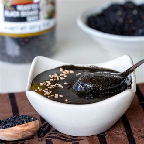 10 Minute Homemade Black Sesame Paste - Healthy World Cuisine