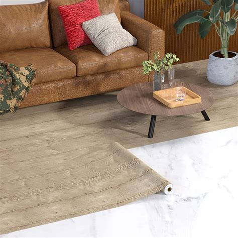 Oxdigi PVC Peel and Stick Contact Paper Vinyl Flooring Roll 24x 196 ...