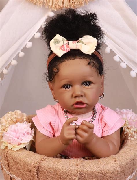 HOOMAI Lifelike Reborn Baby Dolls with Soft Body African American ...