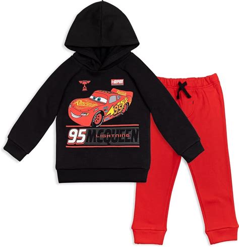 Disney Pixar Cars Lightning McQueen Fleece Hoodie & Pants Set | Fashion ...