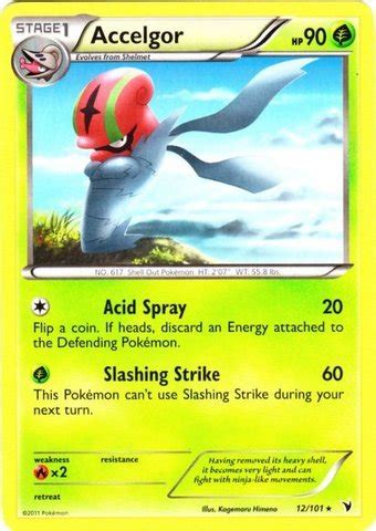 Buy Pokemon - Accelgor (12/101) Promos - Reverse Holo Online at Low ...