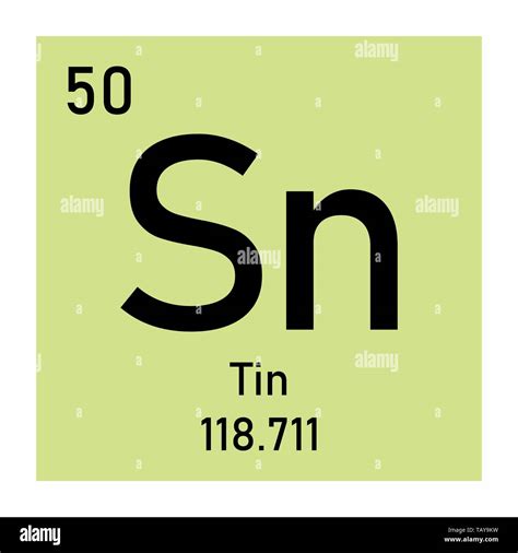 Tin Periodic Table Tin Periodic Table Elements — Stock Photo