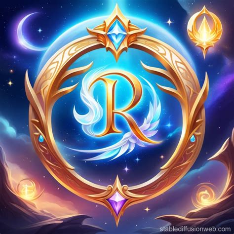 Game Icon with Fantasy R and D Symbols | Stable Diffusion Online