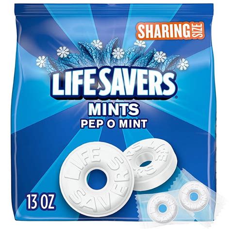 Life Savers Pep-O-Mint Hard Candy 13 oz Sharing Size Breath Mints ...