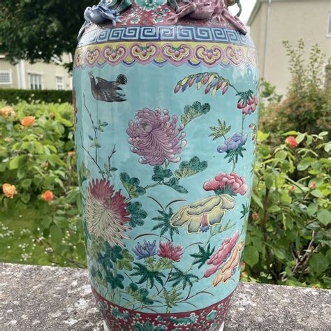 Large Chinese Antique floor vase with Dayazhai pattern, Late Qing ...