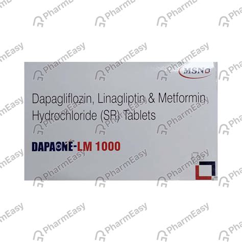 Dapaone Lm 1000mg Strip Of 10 Tablets: Uses, Side Effects, Price ...
