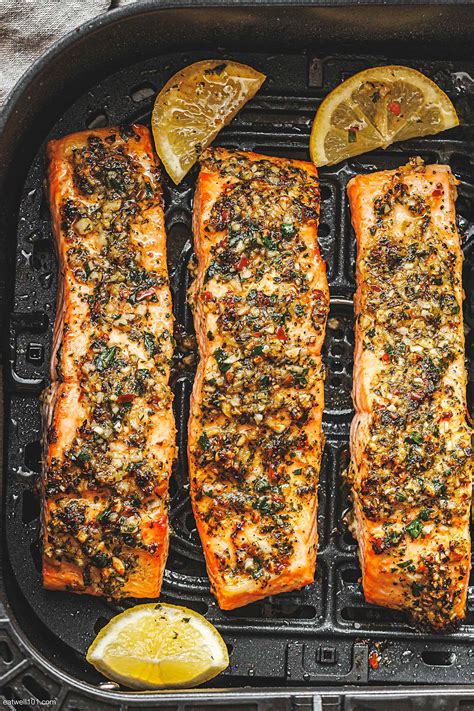 Garlic Butter Air Fryer Salmon Recipe — Eatwell101
