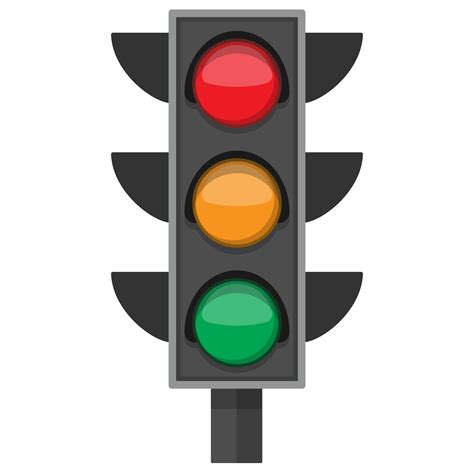 traffic light on the white background 18891064 Vector Art at Vecteezy