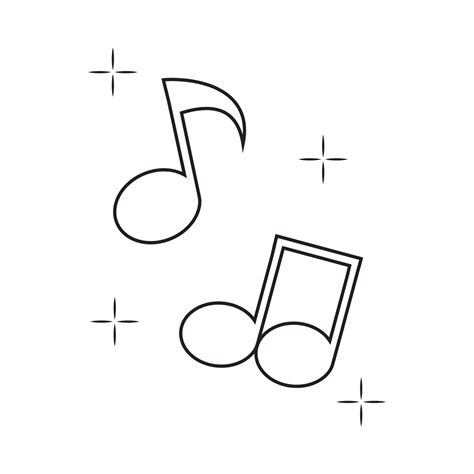 Musical Note Outline 的图像结果