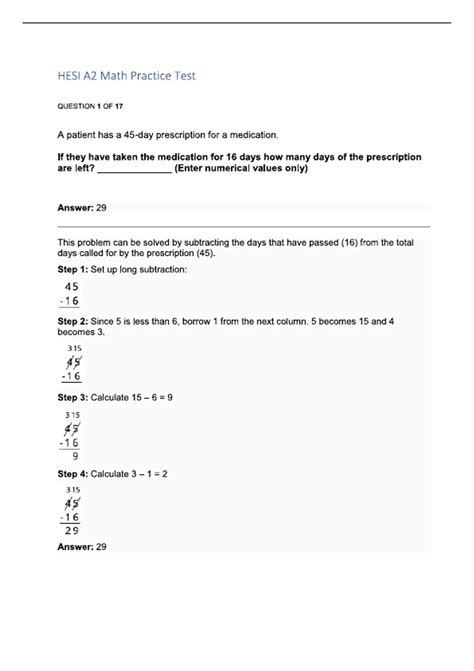 HESI A2 Mathematics Practice Test (Updated 2025) - Hesi a2 math - Stuvia US