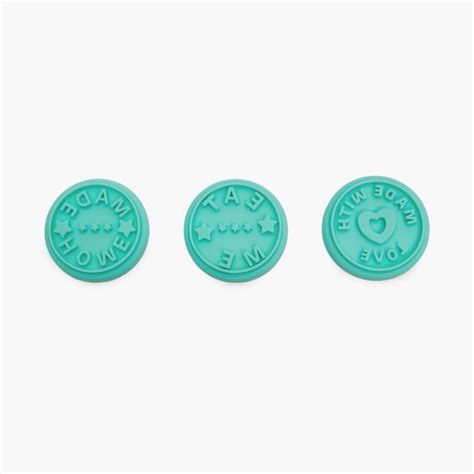 Buy Sweetshop Silicone Round Cookie Stamp-Set of 3 from Home Centre at ...