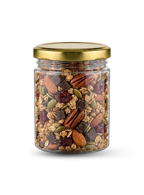 CAKE DECOR™ 1 Piece Plastic Transparent Cookies Jar With Golden Cap ...