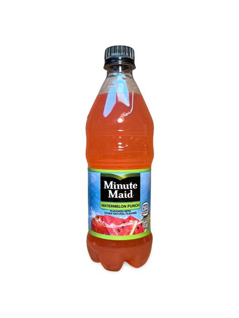 Minute Maid Natural Watermelon Punch Juice, 24 Pack of 20oz Bottles ...