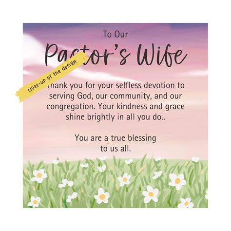 Pastor Wife Card Printable, Pastor Wife Appreciation Card Downloadable, Watercolor Pastor Wife ...