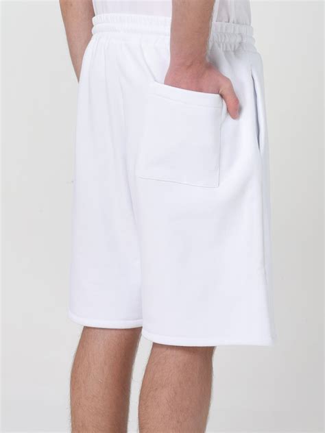 OFF-WHITE: Short men - White | Off-White shorts OMCI013C99FLE007 online ...