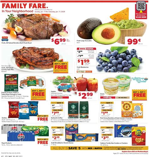 Family Fare Weekly Ad from January 11