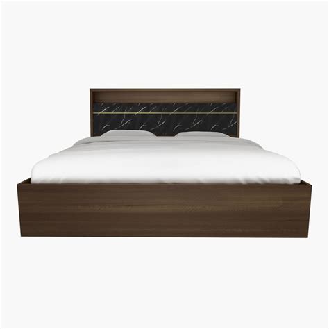 Buy Noir Novelty Oliver King Size Bed with Box Storage - 193 x 219 cm ...