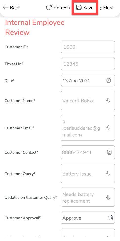 Customer Review Process Flow