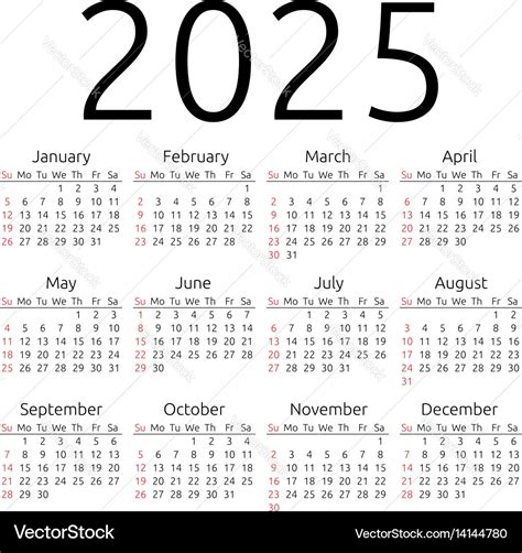 Yearly Calendar 2025