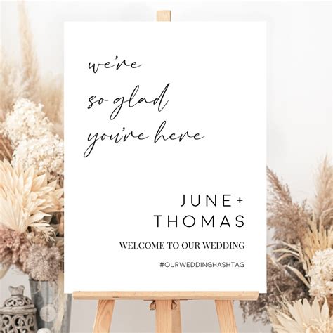 Innocent Wedding Welcome Sign