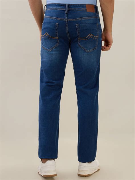Park Avenue Men Blue Slim Fit Solid Jeans – MyRaymond