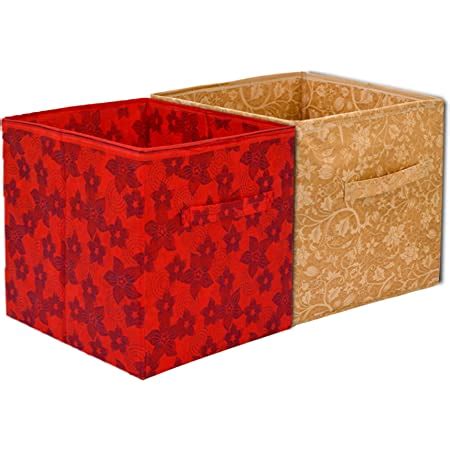 Kuber Industries Metallic Design Non Woven 2 Pieces Large Foldable ...