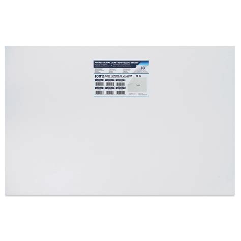 Pacific Arc Drafting Vellum Sheet Pack - 22" x 34", Pkg of 10, Count: 1 ...