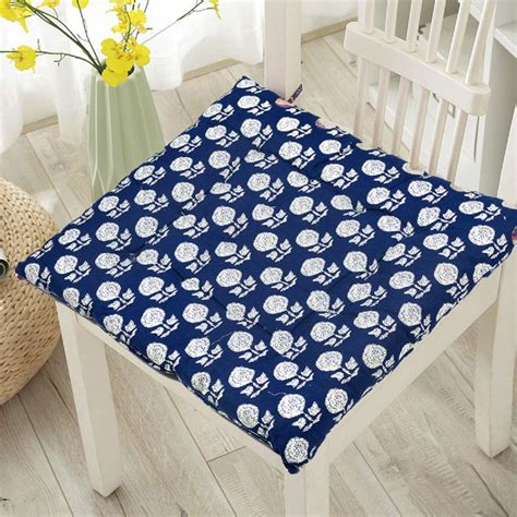 RRC 100% Cotton Chair Pads w/Ties | 16” x 16” Square | Extra ...
