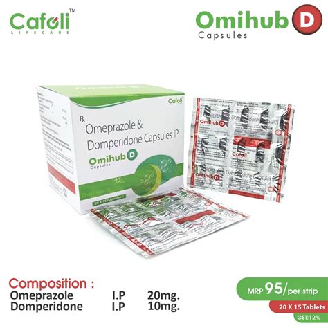 Domperidone (10mg) + Omeprazole (20mg) – Omihub D Capsule