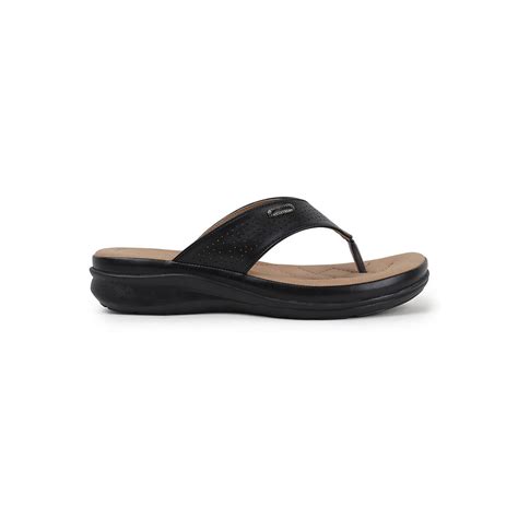 Buy Carlton London Women Black Comfort Thong Sandals Online
