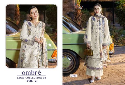 Shree Ombre Lawn Collection 25 Vol 2 Cotton Dupatta Pakistani Suits