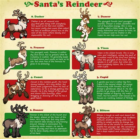 All of Santas Reindeer Ranked From Best to Worst Entertainment | Santa ...